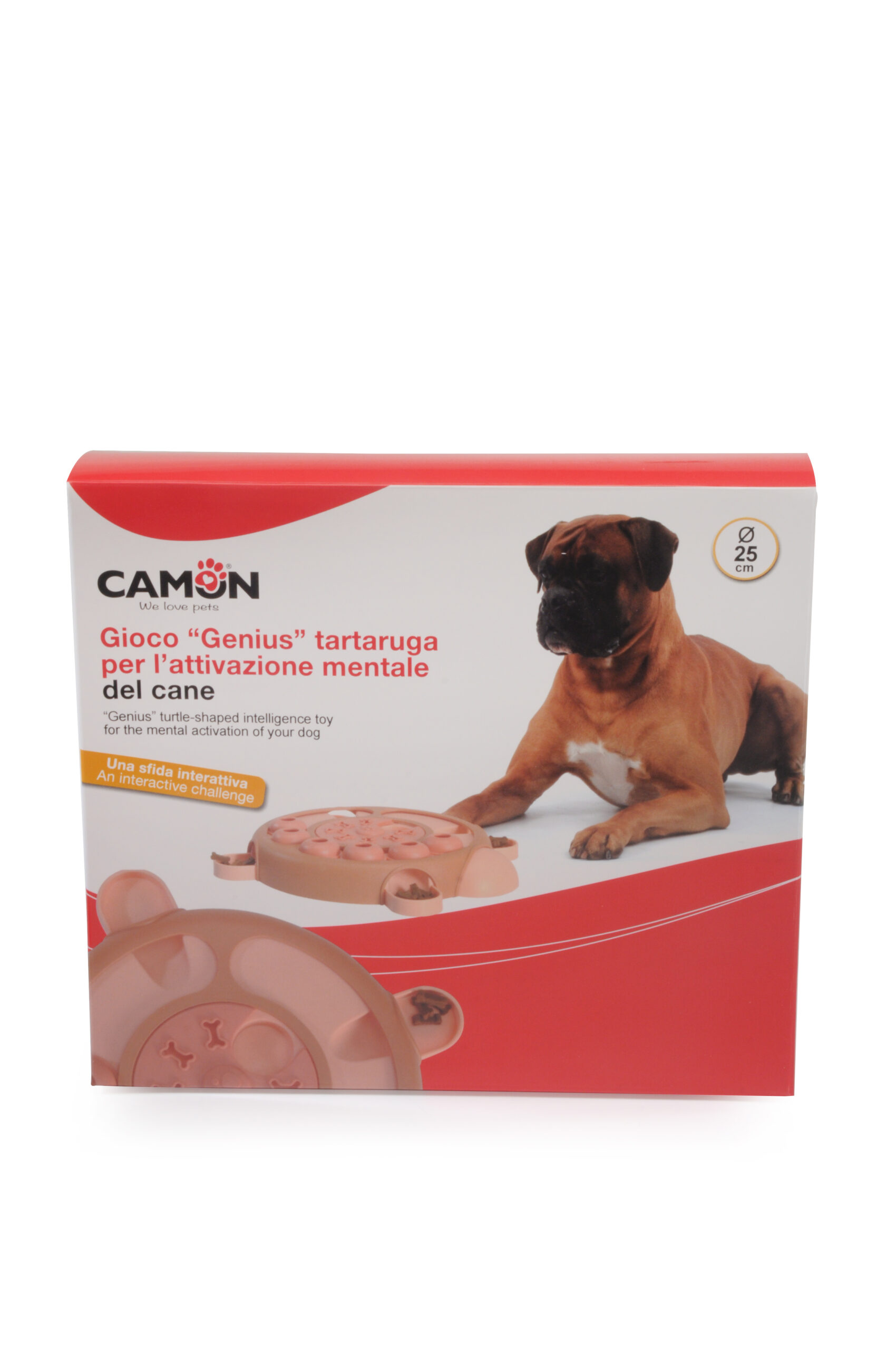 AD606.jpg Interactive dog toy, puzzle snack dispenser, turtle, diam. 25cm - Image 1