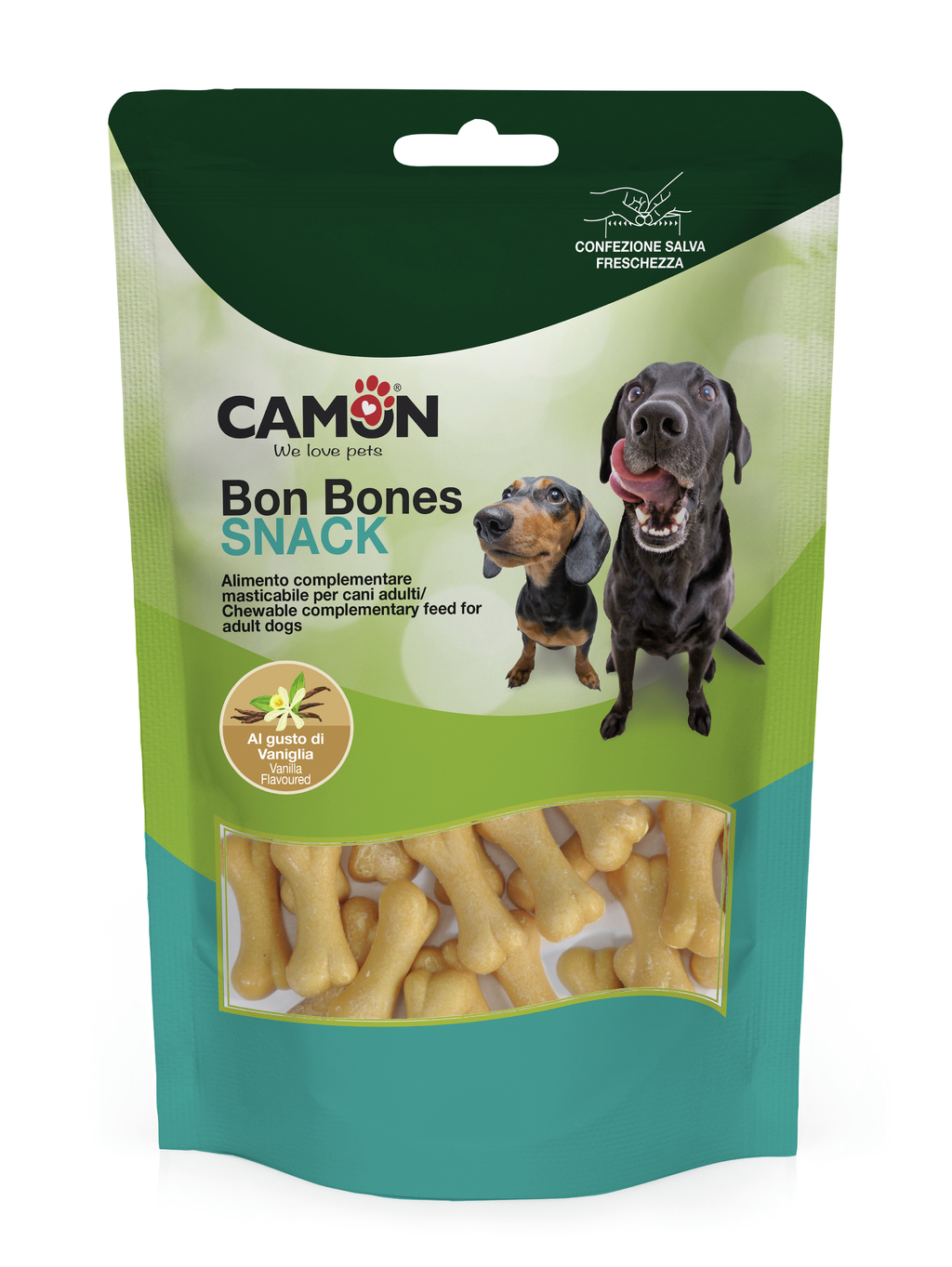AE133.jpg BON BONES with vanilla flavour 120g bag - MC 6 bags - Image 1