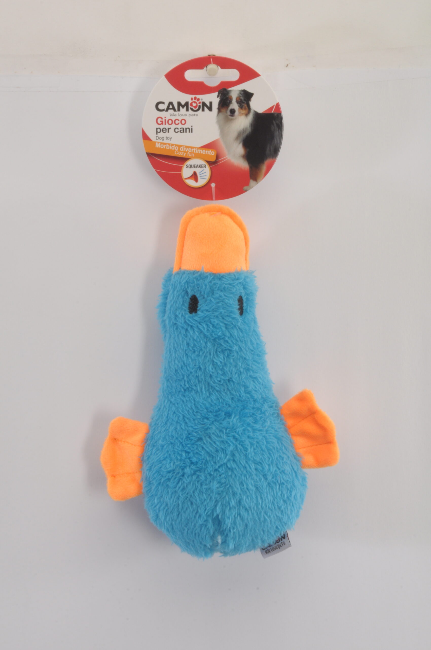 AH034.jpg Dog toy - Polyester duckling with squeaker - Image 1