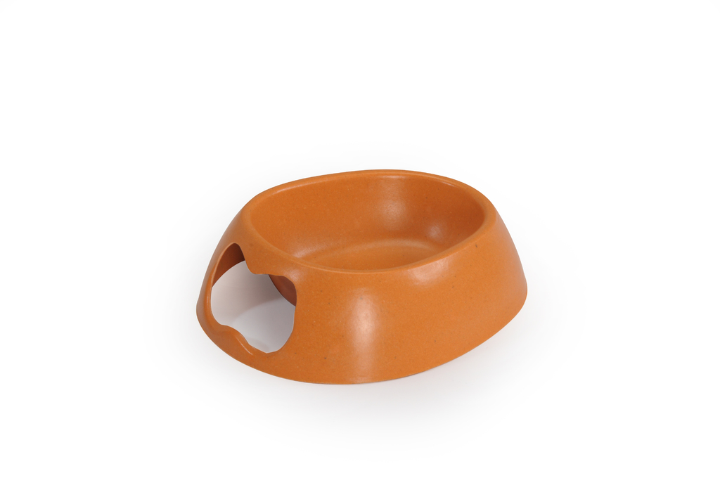 C0280.jpg Bowl with bamboo and handle - BONE - SM, 17x14x5,5cm - 200ml - 6pcs - Image 1