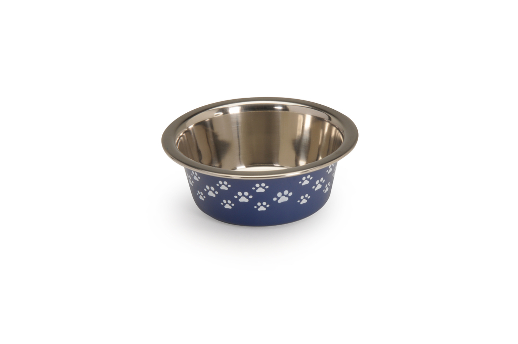 C0561.jpg Steel bowl, Non-slip, diam.131x43mmH - 400 ml, 3 colors -6pcs - Image 1