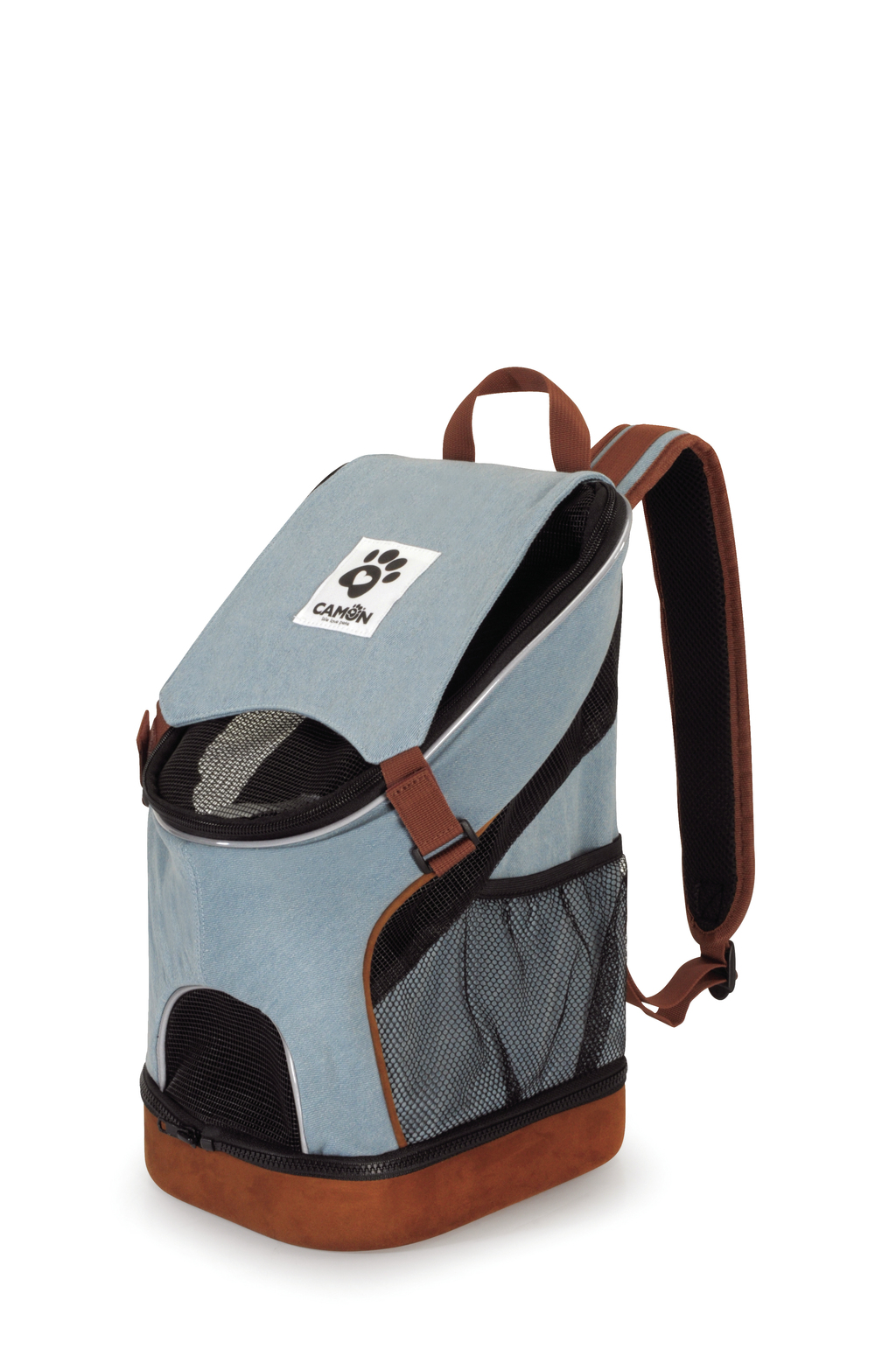 CA645.jpg ZAINETTO trasportino - DENIM - 20x23x42h - Image 1