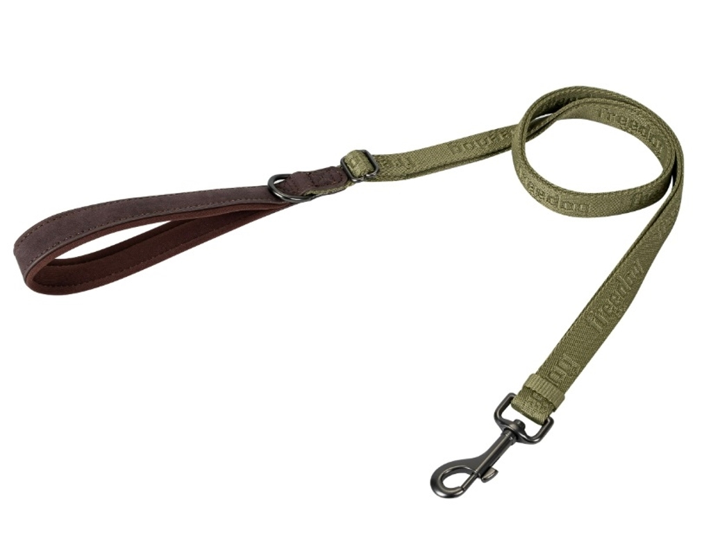 FR010722005.jpg Adjustable Leash Linum GREEN FOREST 20mm x 120/180cm Recycled - Image 1