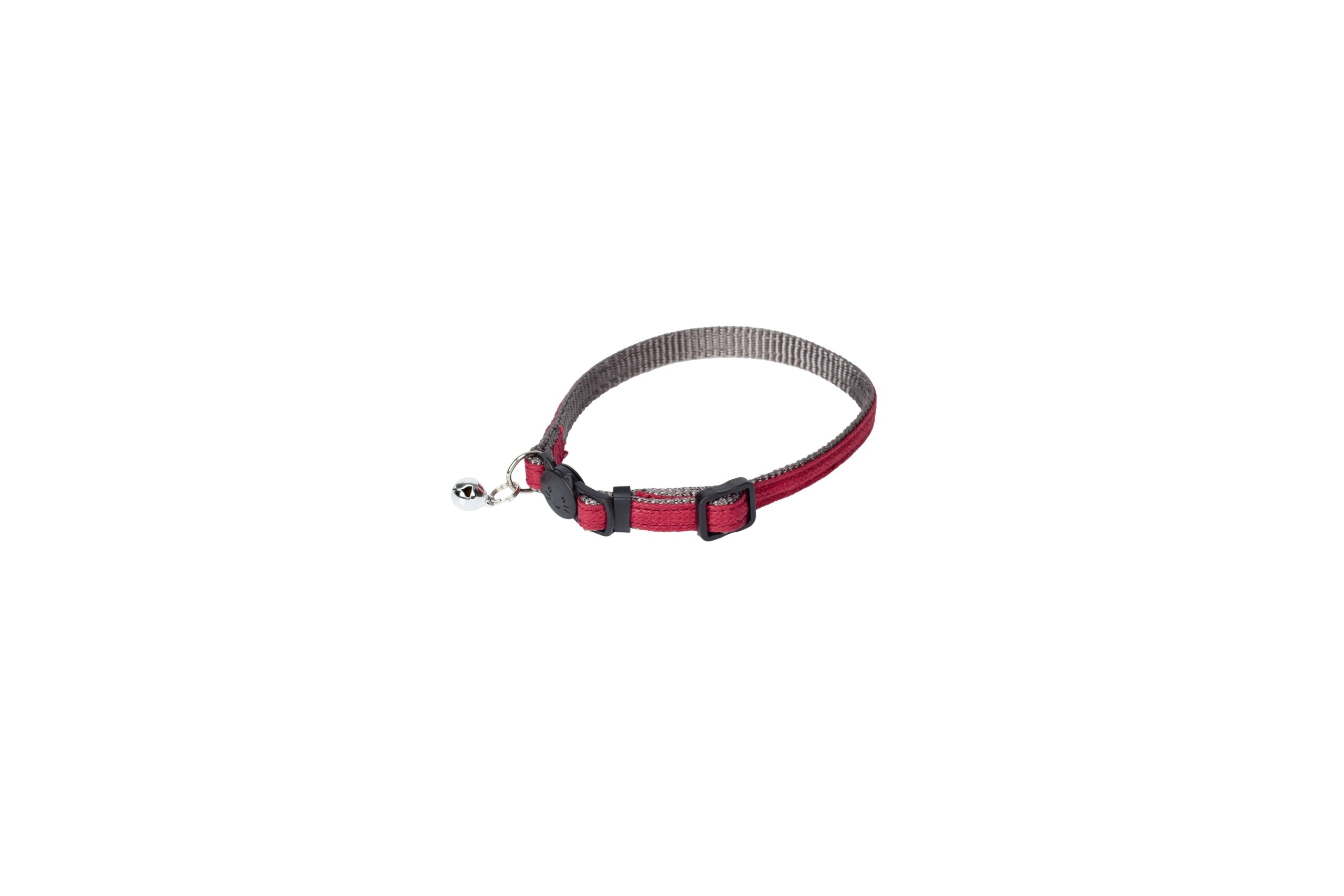 FR010791006.jpg Cat Collar Bell BURGUNDY 10mm x 20/30cm - Image 1