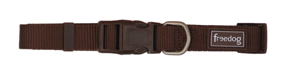 FR10812.jpg Basic Nylon Collar BROWN XXS 0.8x10/20cm - Image 1