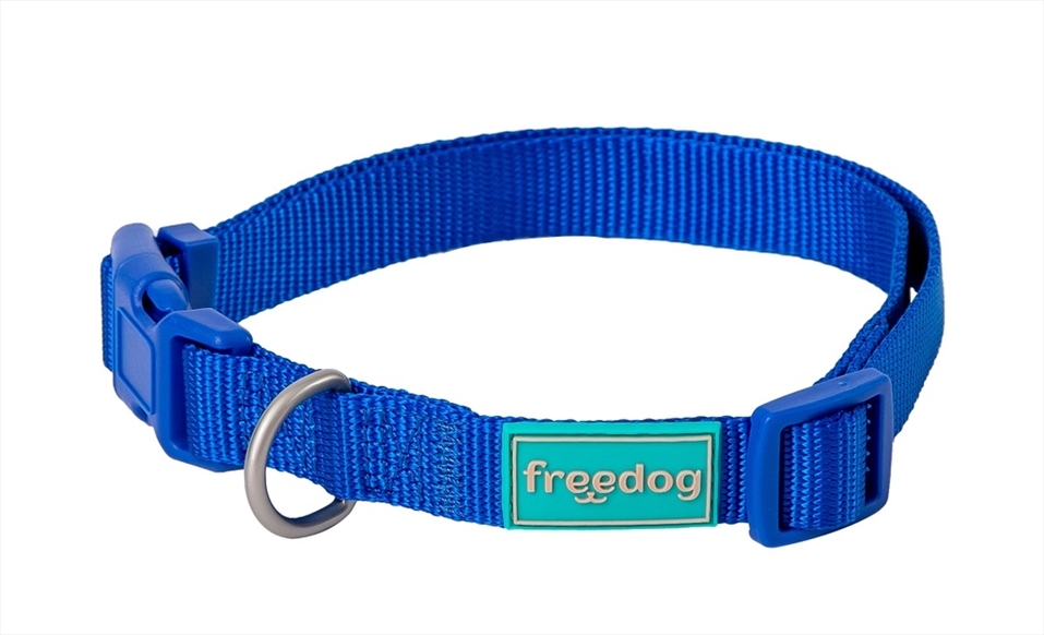 FR11504.jpg Basic Nylon Collar BLUE S 15mm x35/50cm - Image 1