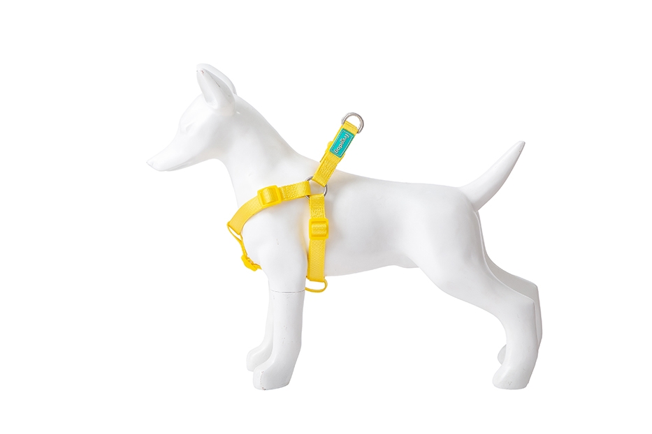 FR40808.jpg Basic Nylon A-type Harness YELLOW XXS 0.8x15/30cm - Image 1
