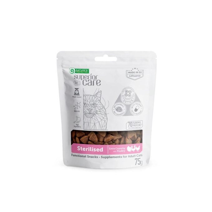 KIKNPSC47713.jpg NP snacks with poultry CAT adult sterilised cat 75gr - Image 1