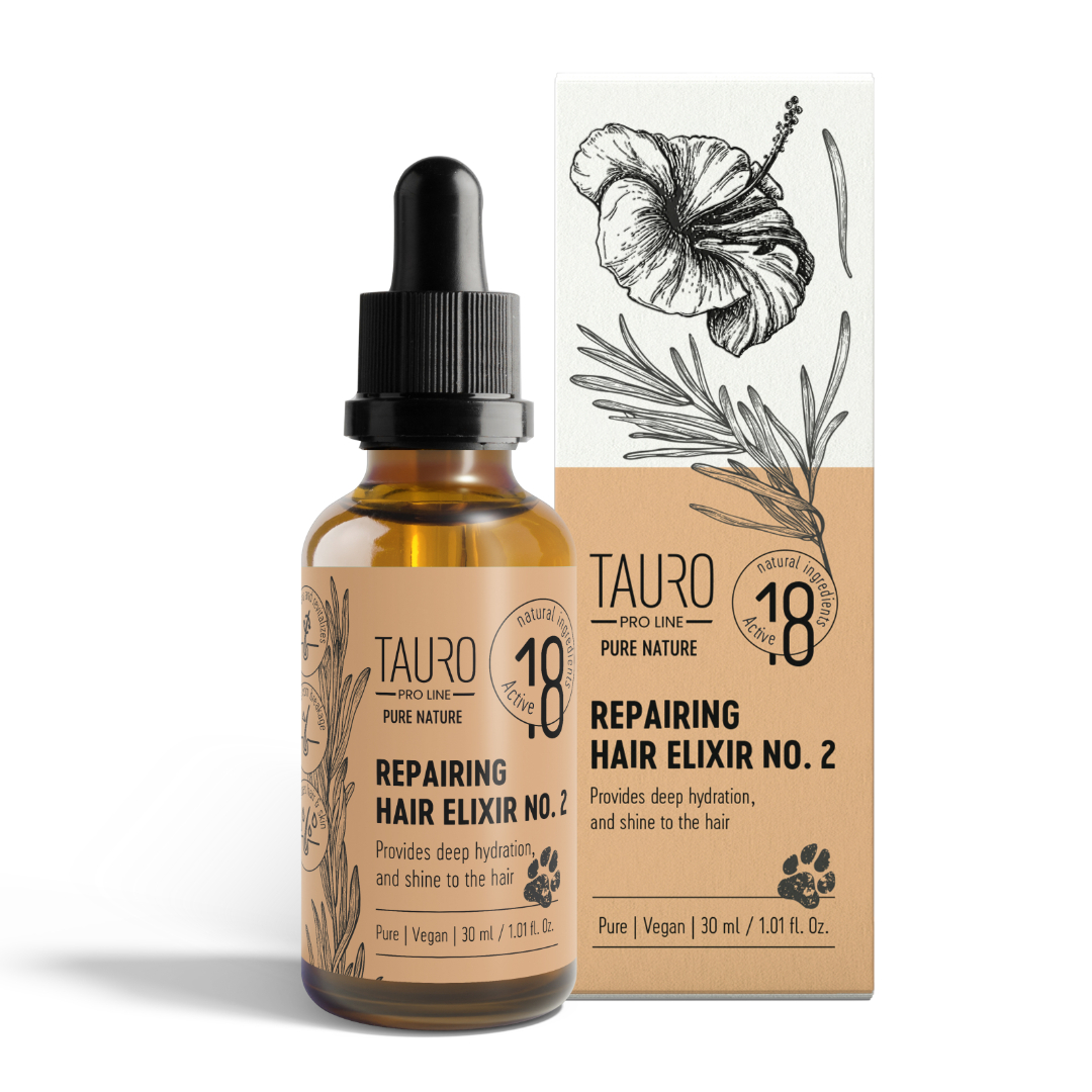 TPL47409.jpg TAURO PRO LINE Pure Nature Repairing Elixir No. 2, for dogs and cats coat repairing, 30 ml - Image 1
