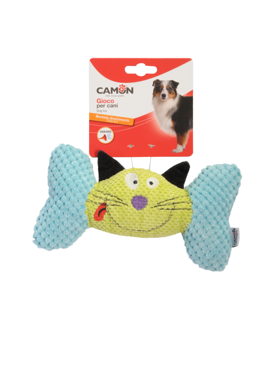 AH027.jpg GIOCO Cane, in Poliestere c/squeaker, due soggetti - 20cm -4p - Image 1