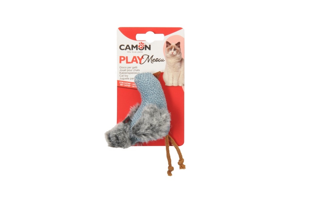 AG0397.jpg Gioco Gatto in poliestere c/catnip, Due soggetti ,approx. 14cm - Image 1