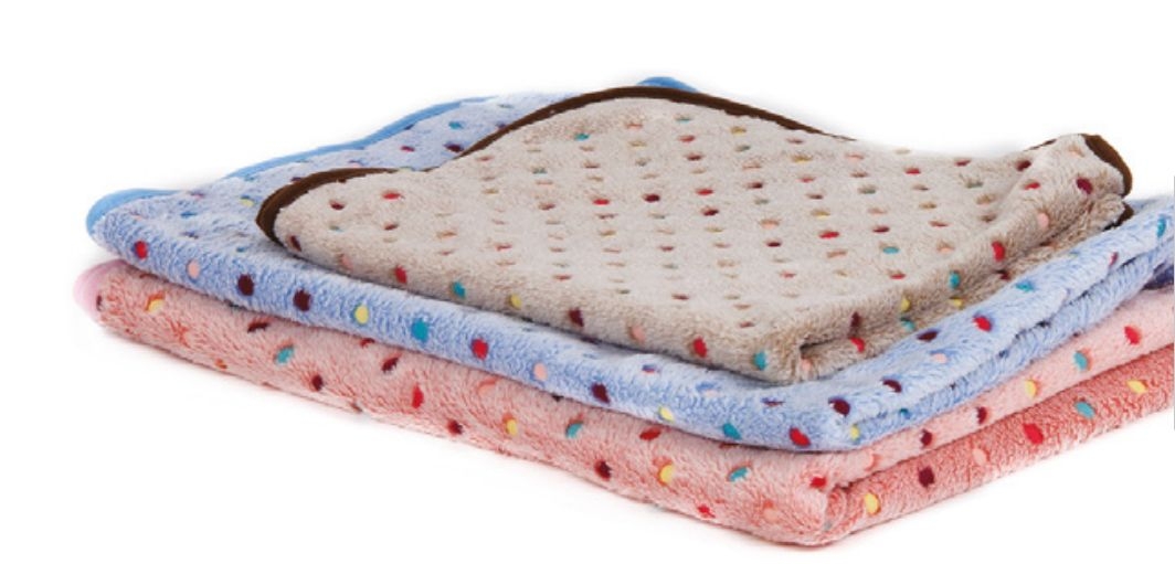 T961-BE.jpg SOFT BLANKET 100X70CM BEIGE - Image 1